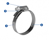 Hose Clamp - 3 in Silencer